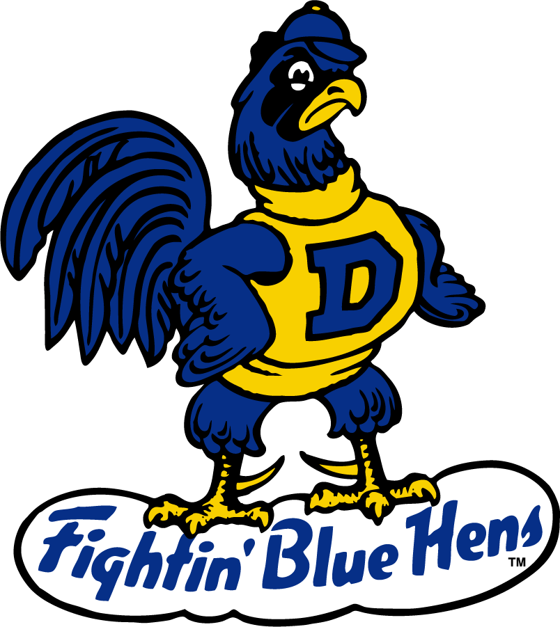 Delaware Blue Hens 1967-1986 Secondary Logo iron on transfers for T-shirts